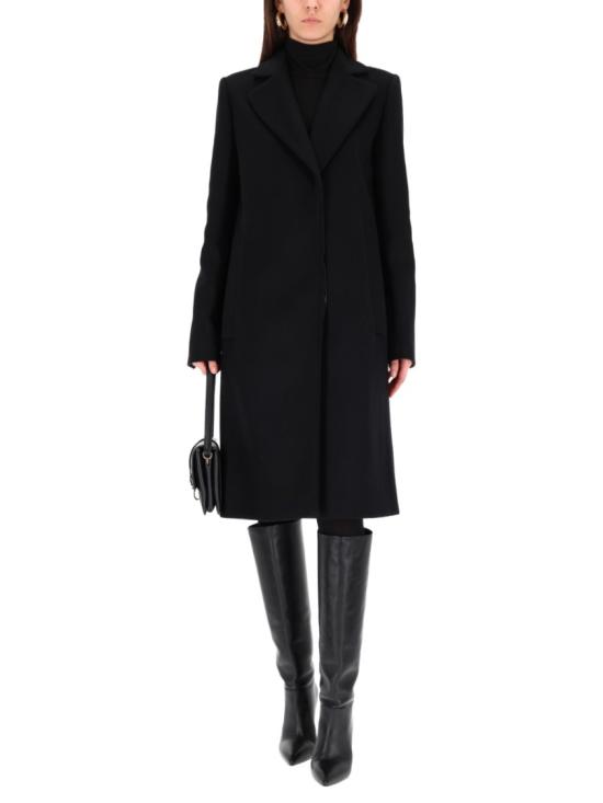 25FW 스포트막스 ALA 알라 더블 사이즈 울 코트 2522016042600 604003 Black - SPORTMAX