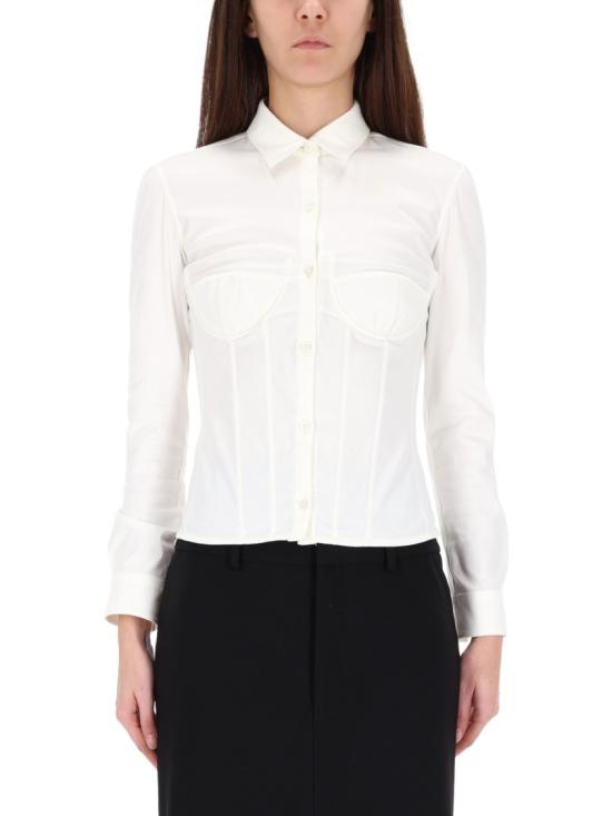 25FW 발렌시아가 코르셋 셔츠 850782 TSM199000 White - BALENCIAGA