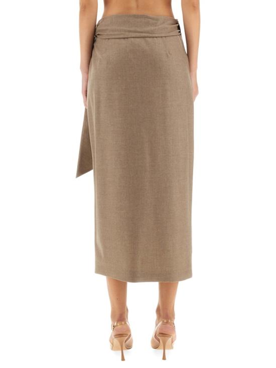 25FW 막스마라 롱 스커트 2521106012600 257002 Brown - MAX MARA