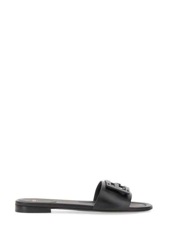  펜디 바게트 레더 슬라이드 8R8136 AE7TF0ABB Black
