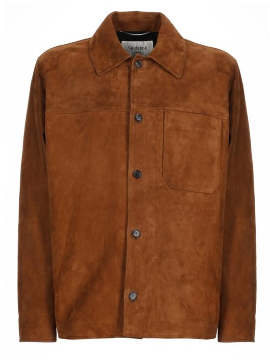  생로랑 셔츠 861396 YCUM22705 Brown