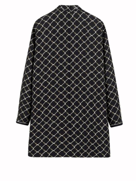  구찌 프린트 실크 트윌 드레스 853056 ZAUM11173 Black - GUCCI