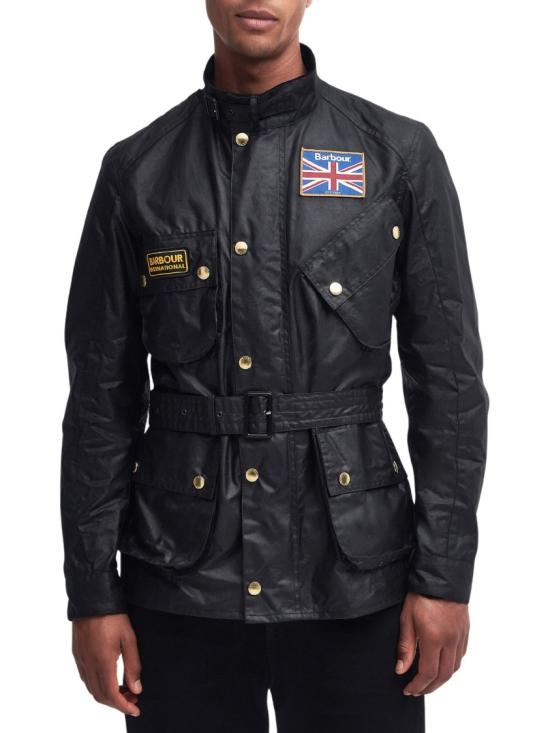 26FW 바버 유니언 잭 인터내셔널 왁스 재킷 MWX0068BK91 Black - BARBOUR