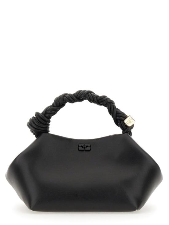  가니 스몰 레더 보우 토트백 A5241 099 Black