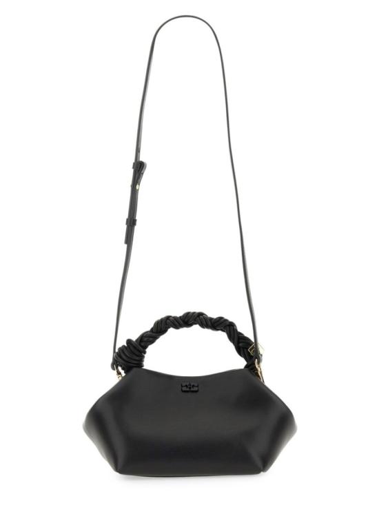  가니 스몰 레더 보우 토트백 A5241 099 Black - GANNI
