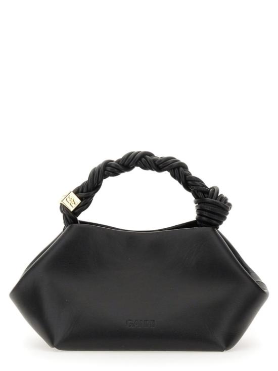  가니 스몰 레더 보우 토트백 A5241 099 Black - GANNI