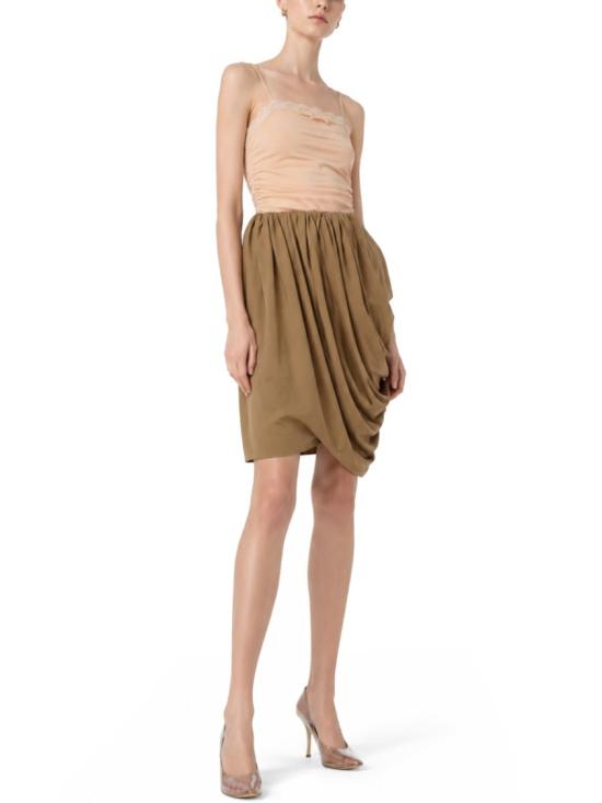 26SS 끌로에 미디 스커트 26UJU41141 3B6 Brown - CHLOE