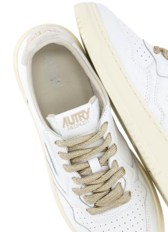26FW 오트리 메달리스트 로우 레더 스니커즈 AULWSW01WHT WHT White - AUTRY