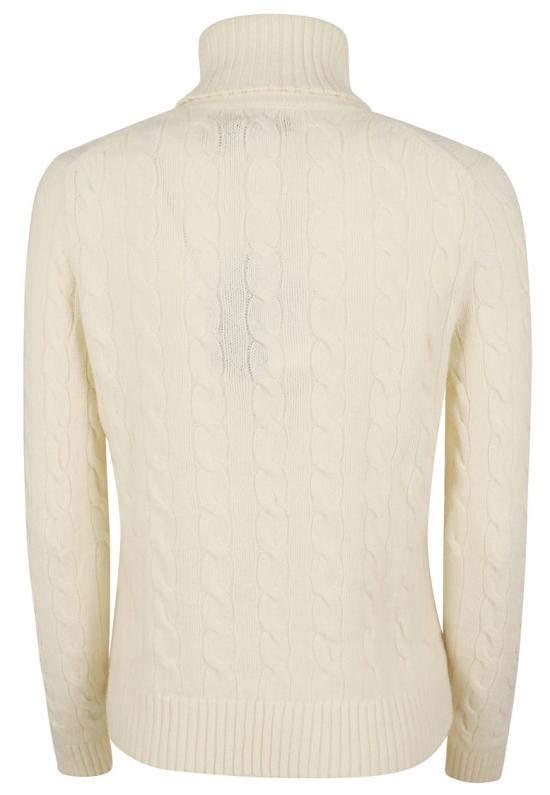 26FW 폴로 랄프로렌 울 캐시미어 케이블 니트 터틀넥 211888686 012 Neutrals - POLO RALPH LAUREN