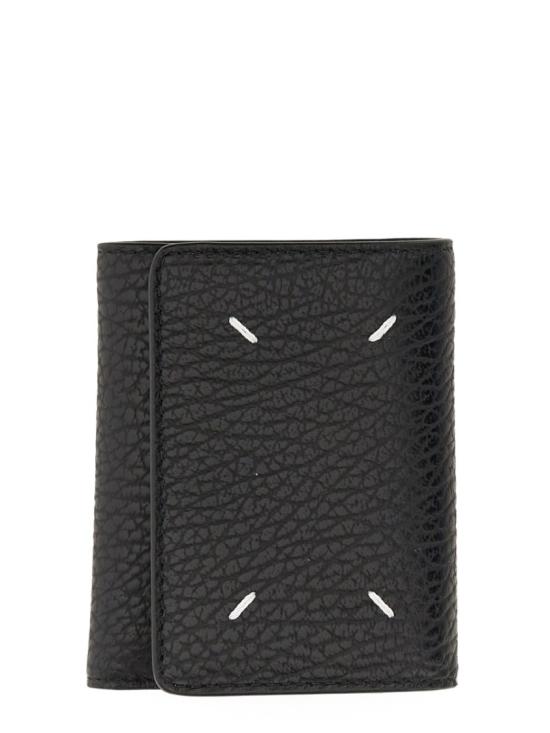 26FW 마르지엘라 지퍼 컴팩트 트라이폴드 지갑 SA3UI0010 P4455T8013 Black