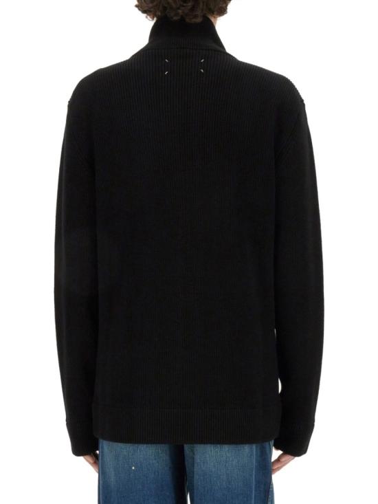 26FW 마르지엘라 니트 집업 가디건 SI1HA0013 S17781900F Black - MAISON MARGIELA