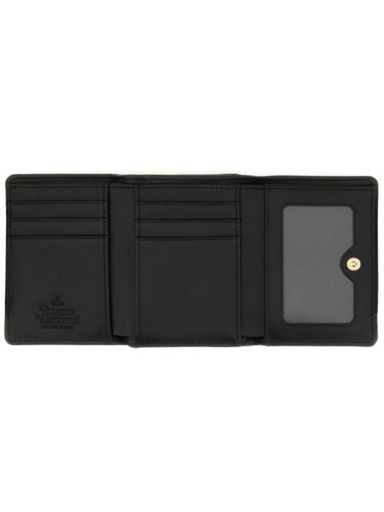 26FW 비비안웨스트우드 크로커다일 엠보스드 프레임 월렛 5115002MW L001NN402 Black - VIVIENNE WESTWOOD