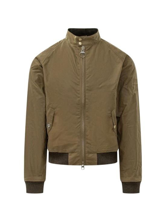 26FW 바버 인터내셔널 스티브 맥퀸 머천트 왁스 봄버 재킷 MWX0465SN31 Brown