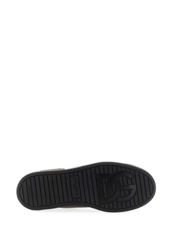  돌체앤가바나 DG 로고 카프스킨 나파 포르토피노 스니커즈 CS1772 AC3308B956 Black - DOLCE & GABBANA