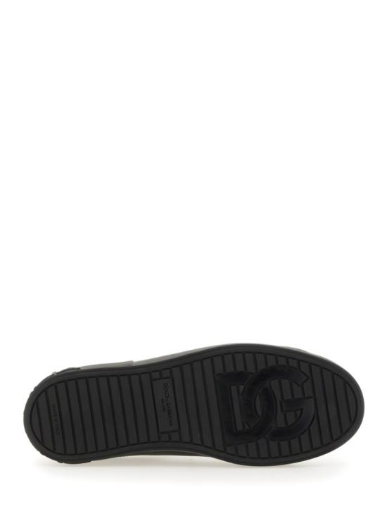  돌체앤가바나 카프스킨 포르토피노 스니커즈 CS1772 A106580999 Black - DOLCE & GABBANA
