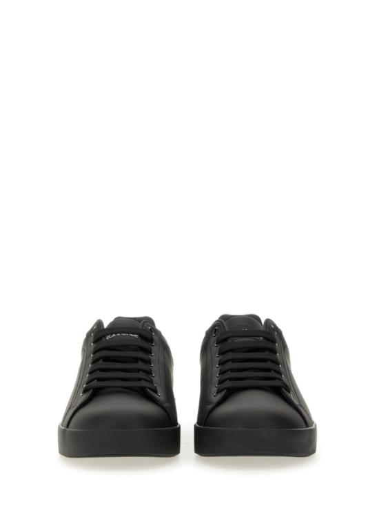  돌체앤가바나 카프스킨 포르토피노 스니커즈 CS1772 A106580999 Black - DOLCE & GABBANA