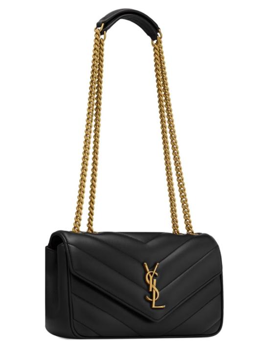  생로랑 루루 마틀라세 램스킨 스몰 숄더백 801437 AAEAX1000 Black - SAINT LAURENT