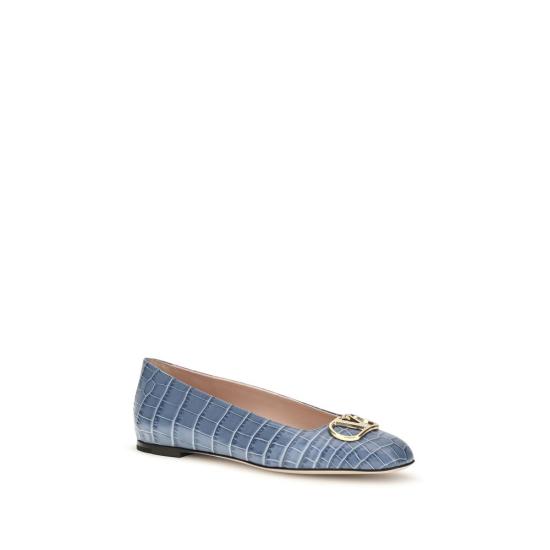26FW 발렌티노 가라바니 플랫 슈즈 VA9W2S0PI8LUR4MABB BLUE - VALENTINO GARAVANI