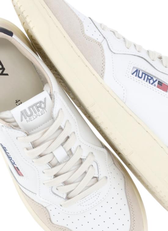 26FW 오트리 메달리스트 로우 스니커즈 AULMLS28WHT BLUE White - AUTRY