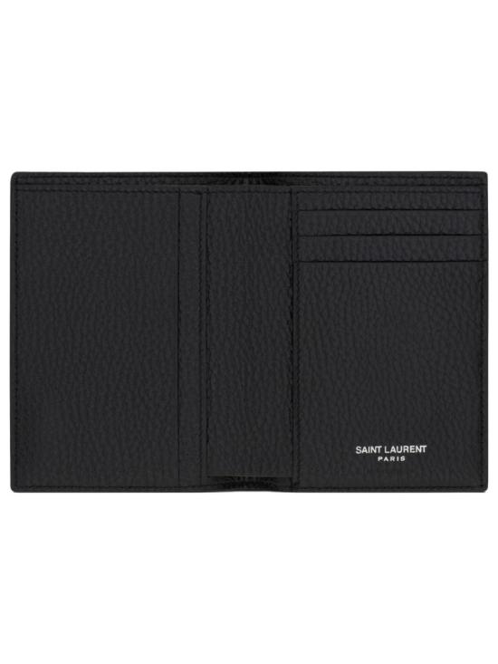  생로랑 타이니 카산드라 크레딧 카드 월렛 그레인드 레더 847958 AAELP1000 Black - SAINT LAURENT