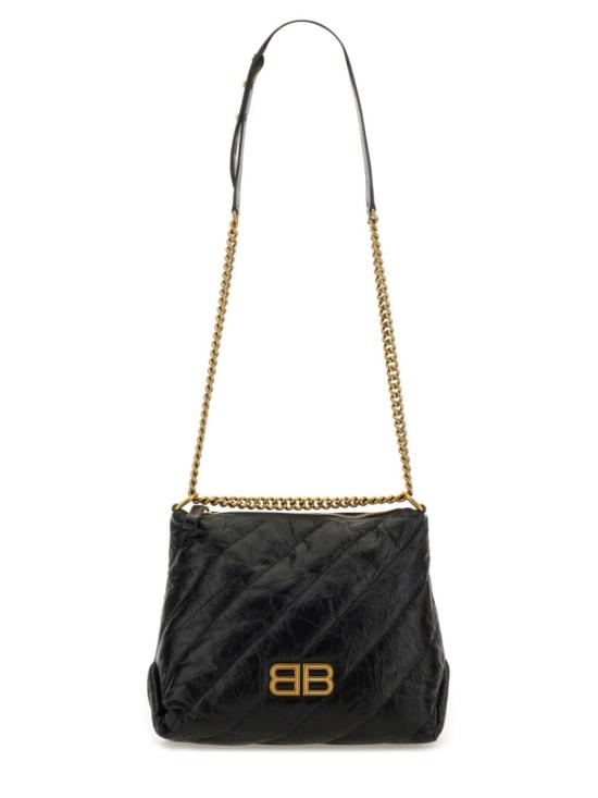 발렌시아가 크러쉬 호보백 스몰 806479 210J11000 Black - BALENCIAGA