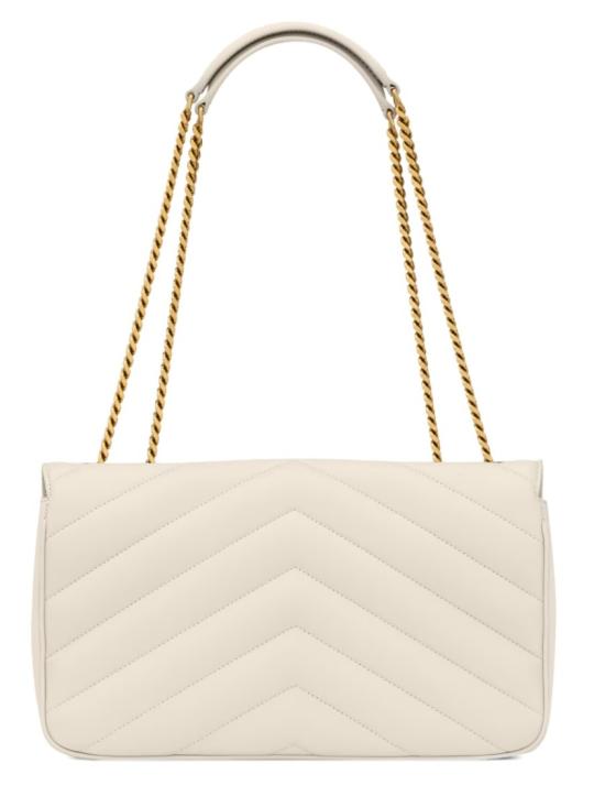  생로랑 루루 마틀라세 램스킨 미디움 숄더백 801439 AAEAX9207 Neutrals - SAINT LAURENT