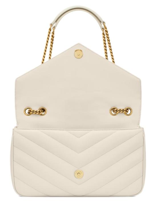  생로랑 루루 마틀라세 램스킨 미디움 숄더백 801439 AAEAX9207 Neutrals - SAINT LAURENT