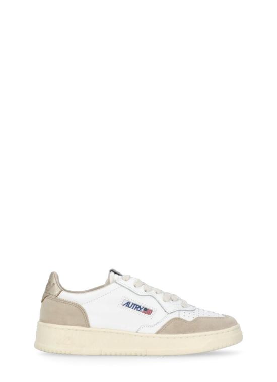 26FW 오트리 메달리스트 로우 레더 스니커즈 AULWLS75WHT GOLD White