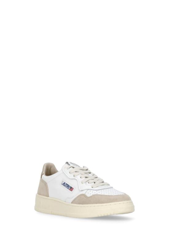 26FW 오트리 메달리스트 로우 레더 스니커즈 AULWLS75WHT GOLD White - AUTRY