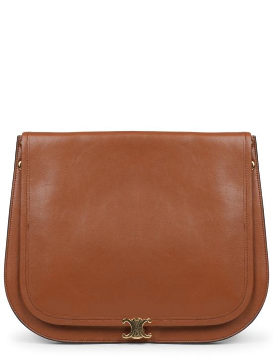  셀린느 소프트 트리옹프 베사체 서플 샤이니 램스킨 백 123632T88 GFY5 Brown