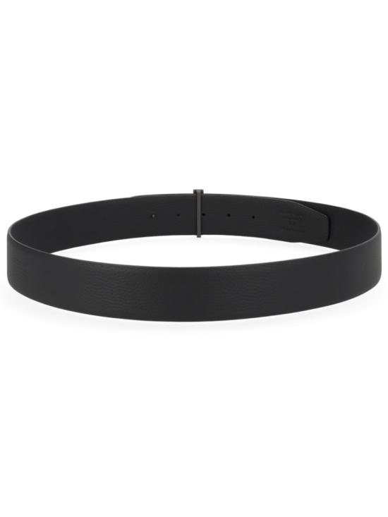 26FW 톰포드 그레인 레더 T 아이콘 벨트 TB178 LCL236LNAA Black - TOMFORD