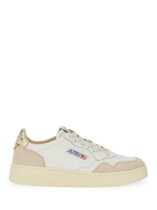  오트리 메달리스트 로우 레더 스니커즈 AULW LS75 Neutrals