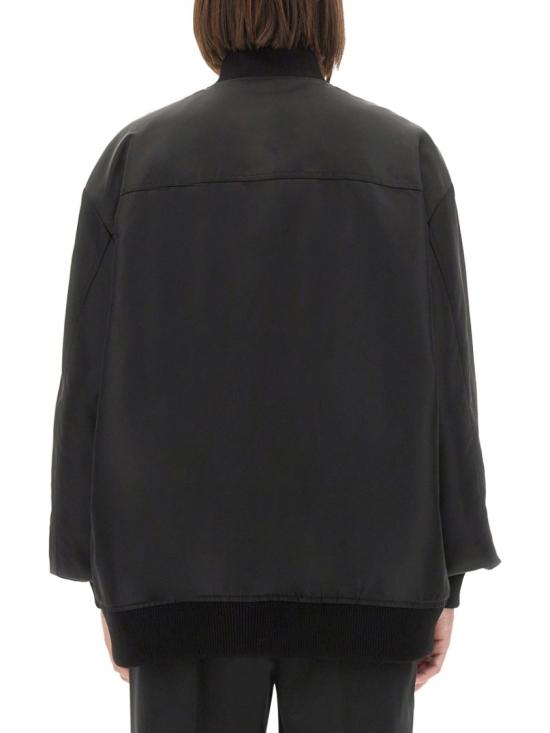 25FW 스포트막스 AGAPE아가페 오버사이즈 트윌 봄버 자켓 2522026041600 240003 Black - SPORTMAX