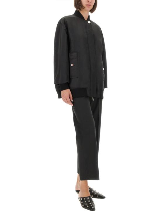 25FW 스포트막스 AGAPE아가페 오버사이즈 트윌 봄버 자켓 2522026041600 240003 Black - SPORTMAX
