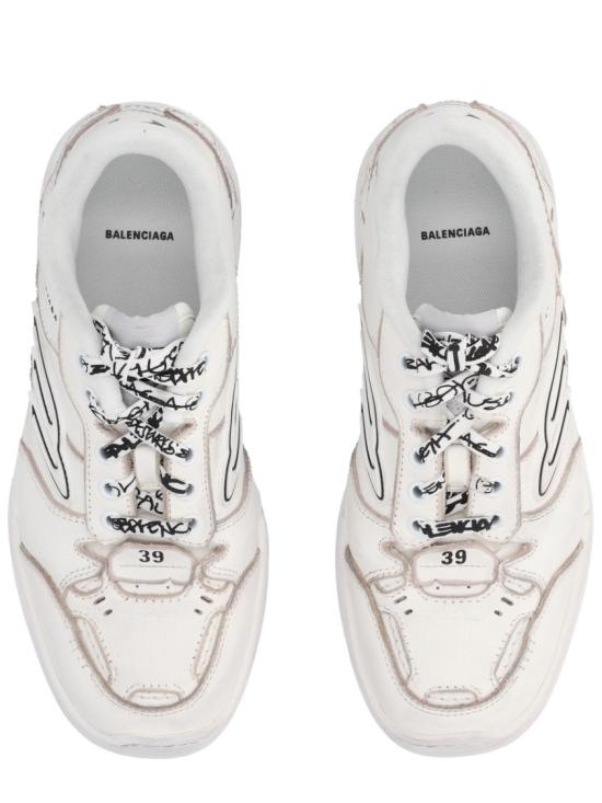 25FW 발렌시아가 햄튼스 미디움 원 아웃 스니커즈 841763 WCURS9000 White - BALENCIAGA