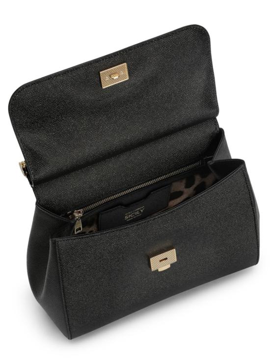  돌체앤가바나 라지 시실리 핸드백 BB6002 B100180999 Black - DOLCE & GABBANA