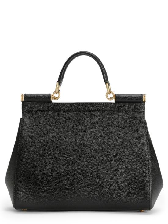  돌체앤가바나 라지 시실리 핸드백 BB6002 B100180999 Black - DOLCE & GABBANA