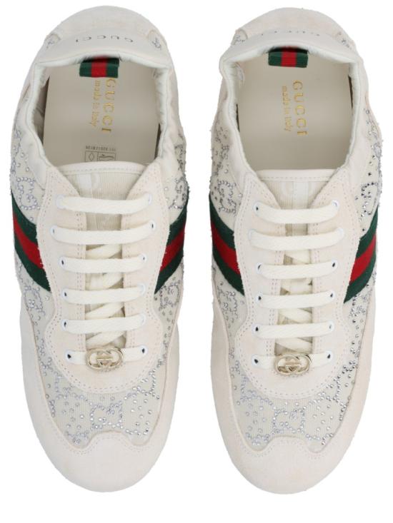  구찌 GG 크리스털 시프트 스니커즈 859221 AAF3W9165 Neutrals - GUCCI