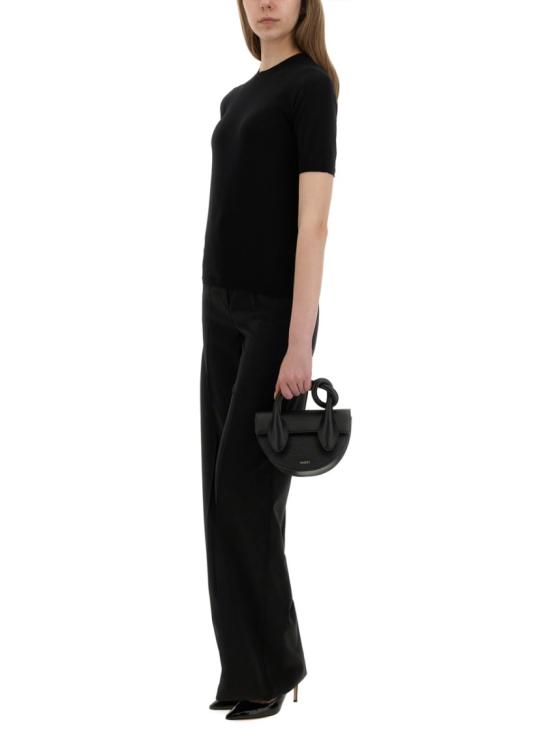 25FW 막스마라 GERICO 버진울 반소매 니트 탑 2521366161600 022002 Black - MAX MARA