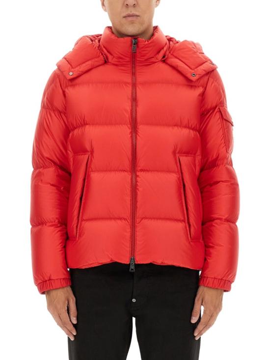 25FW 몽클레어 쿠예르 후드 쇼트 다운 자켓 1A00158 597XQ45R Red