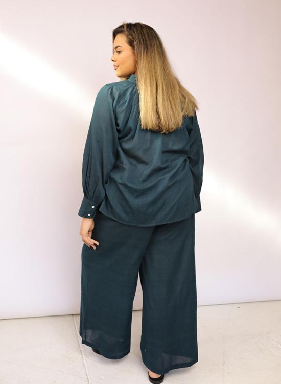  시크 콜렉티브 스트레이트 팬츠 Seek Collective Drawstring Pants Spruce - SEEK COLLECTIVE