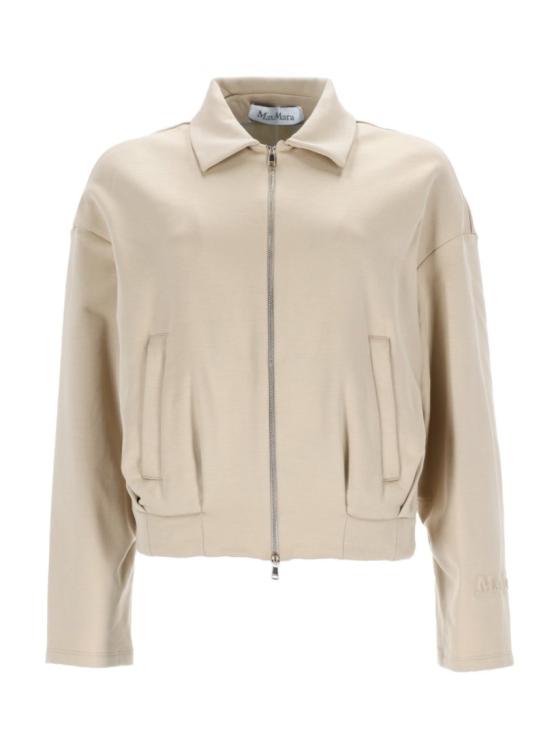  막스마라 집업 크롭 스웨터 2521926018600 058003 Neutrals