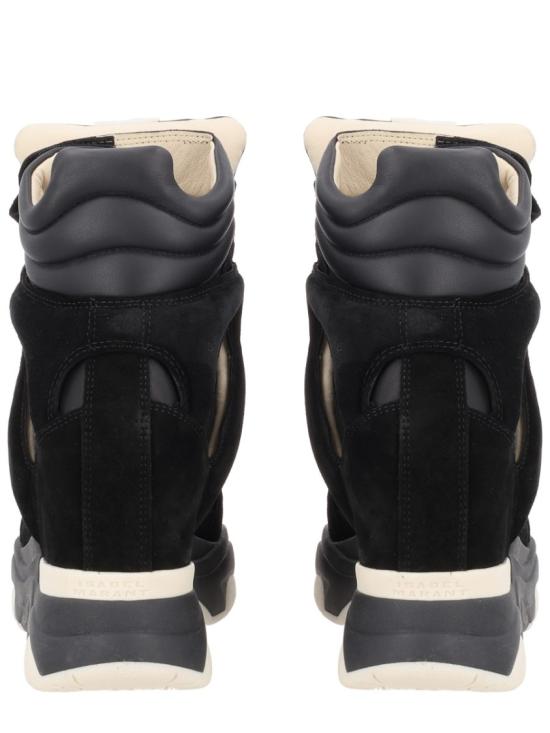 이자벨마랑 발스키 하이탑 스웨이드 웨지 스니커즈 BK0009FA A1E17S01BK Black - ISABEL MARANT