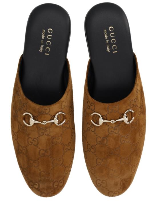  구찌 홀스빗 스웨이드 뮬 849565 AAFQV2118 Brown - GUCCI