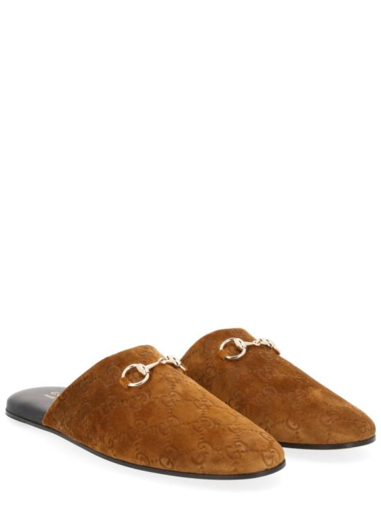  구찌 홀스빗 스웨이드 뮬 849565 AAFQV2118 Brown - GUCCI