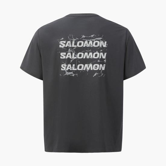 26SS 살로몬 반팔 티셔츠 S263001RTS73 BLK DOM - SALOMON