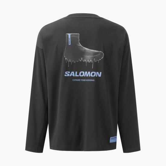 26SS 살로몬 긴팔 티셔츠 S263001HTL81 BLK DOM - SALOMON