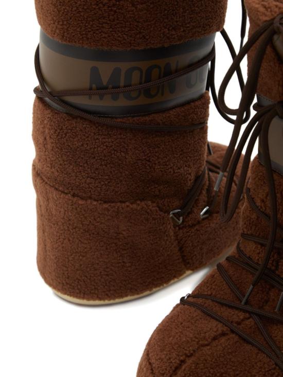 26FW 문부츠 아이콘 플리스 부츠 1403080 M004 BROWN - MOON BOOT