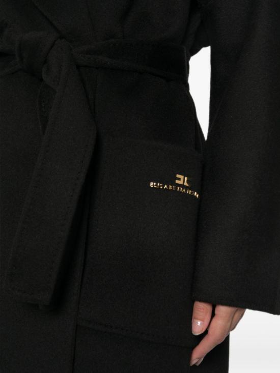 26FW 엘리자베타프랜치 코트 CP01D66E2 110 BLACK - ELISABETTA FRANCHI