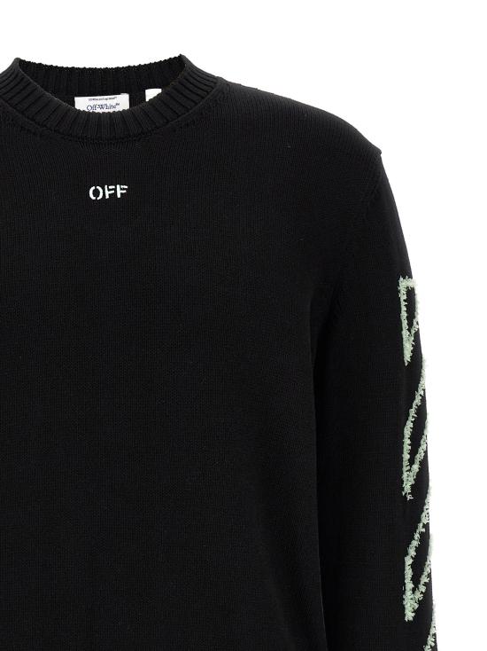 26SS 오프화이트 스웨터 OF328269BM BLACK - OFF WHITE